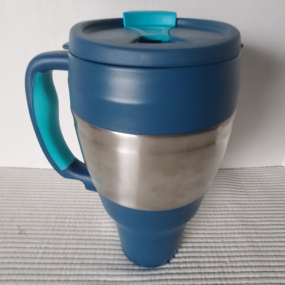 Bubba Keg Travel Mug 34oz To Go Navy Blue Insulated Flip Top Large Coffee Keg - Picture 4 of 12